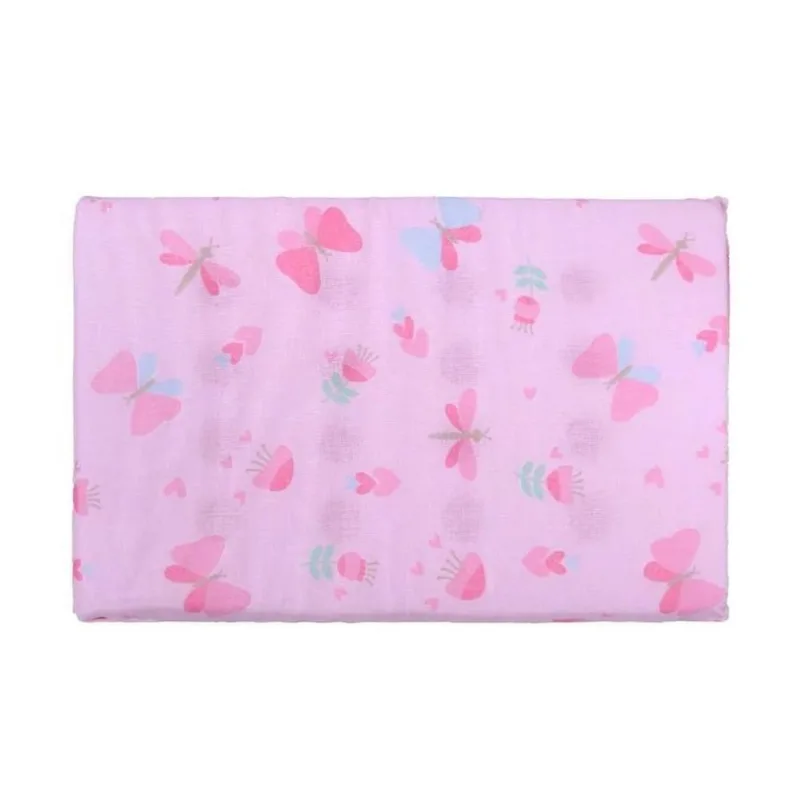 Travesseiro Para Bebê Bublim Anatômico Borboleta Rosa (MP)