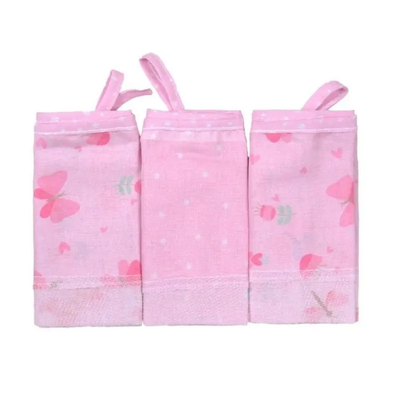 Kit Saquinho Maternidade Bublim 3 Peças Borboleta Rosa (MP)