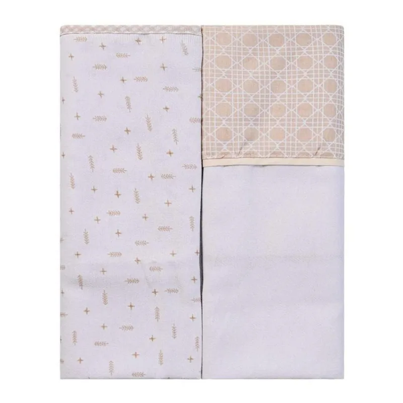 Kit Manta Cueiro Baby Joy 2 Peças Bege (MP)
