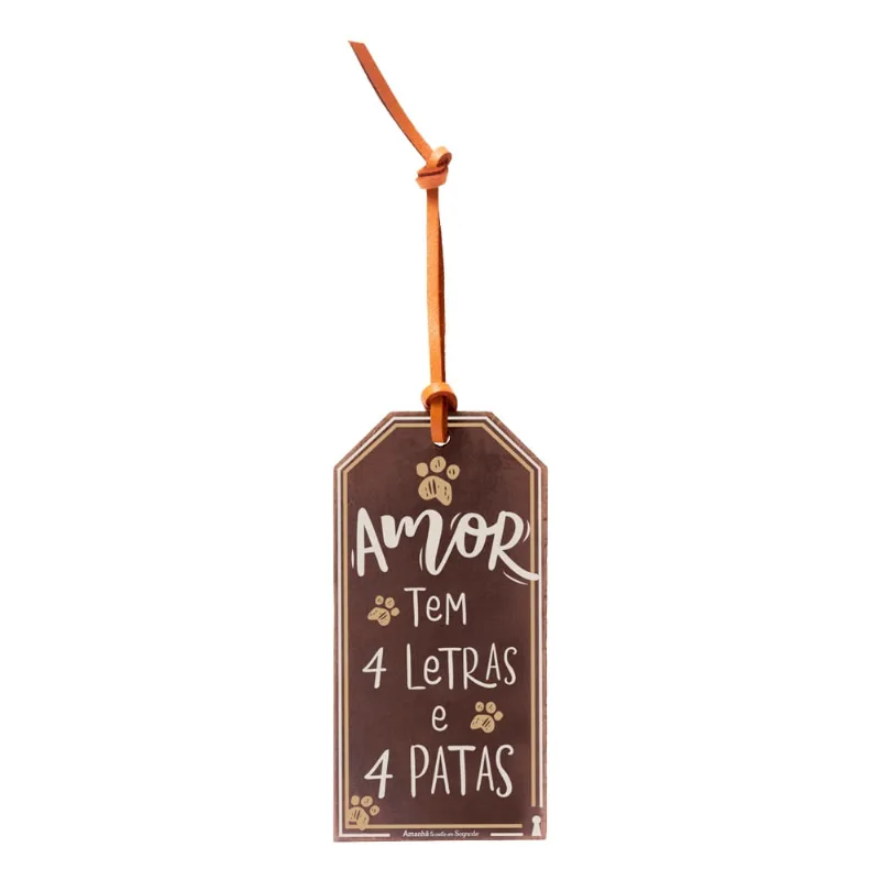 Tag Amor Tem 4 Letras e 4 Patas