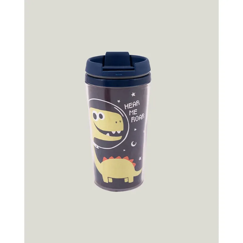 Copo Térmico Dino Fun Menino Malwee Kids Azul Escuro - U
