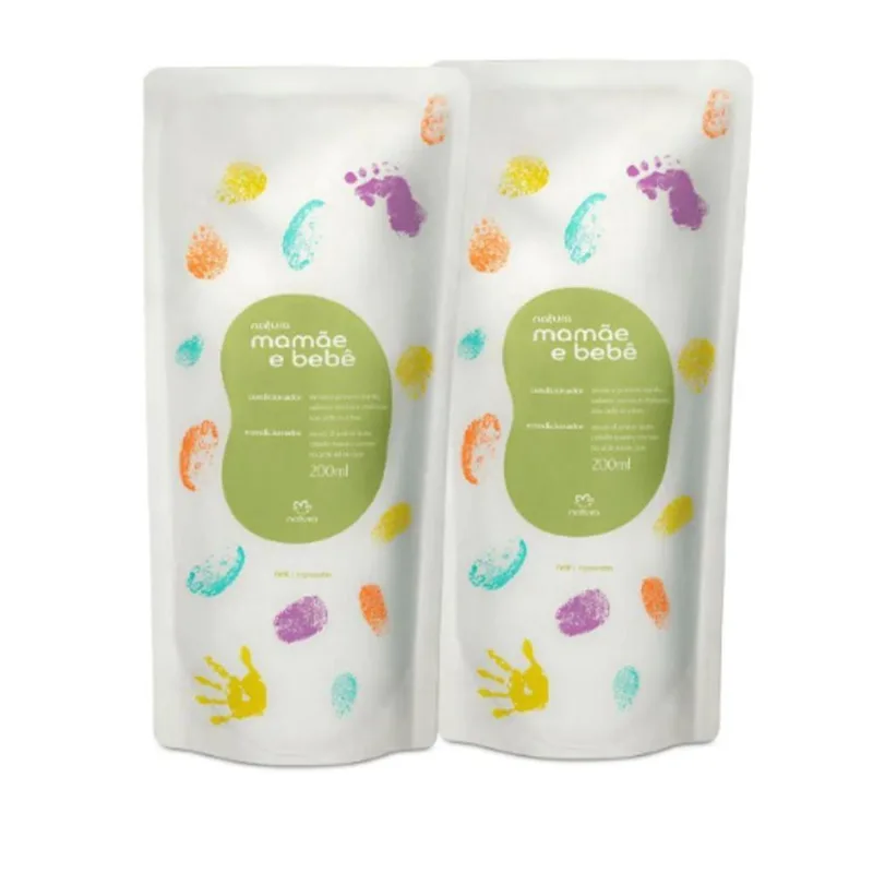 Kit Refil Condicionador Mamãe E Bebê Natura 200ml c- 2 Unidades