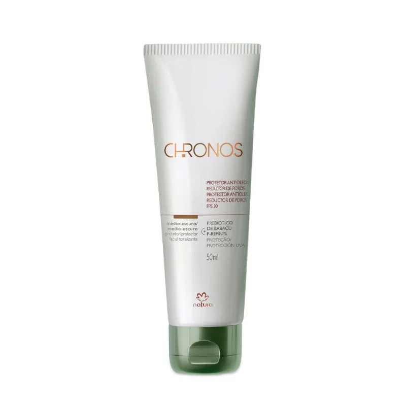Natura Chronos Protetor Solar Fps30 Antioliosidade Med/escur
