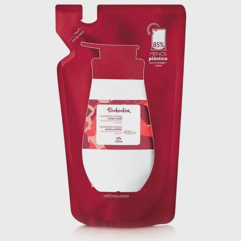 Refil hidratante corporal cereja E avelã 400ml