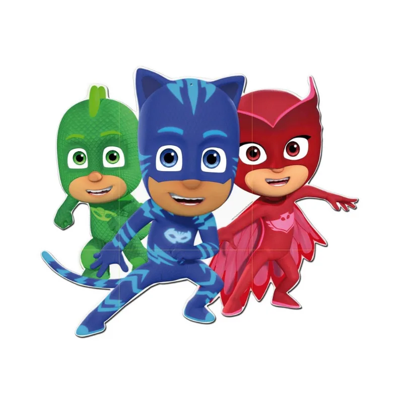 Painel Festa pj mask tamanho 100cmx60cm mod69