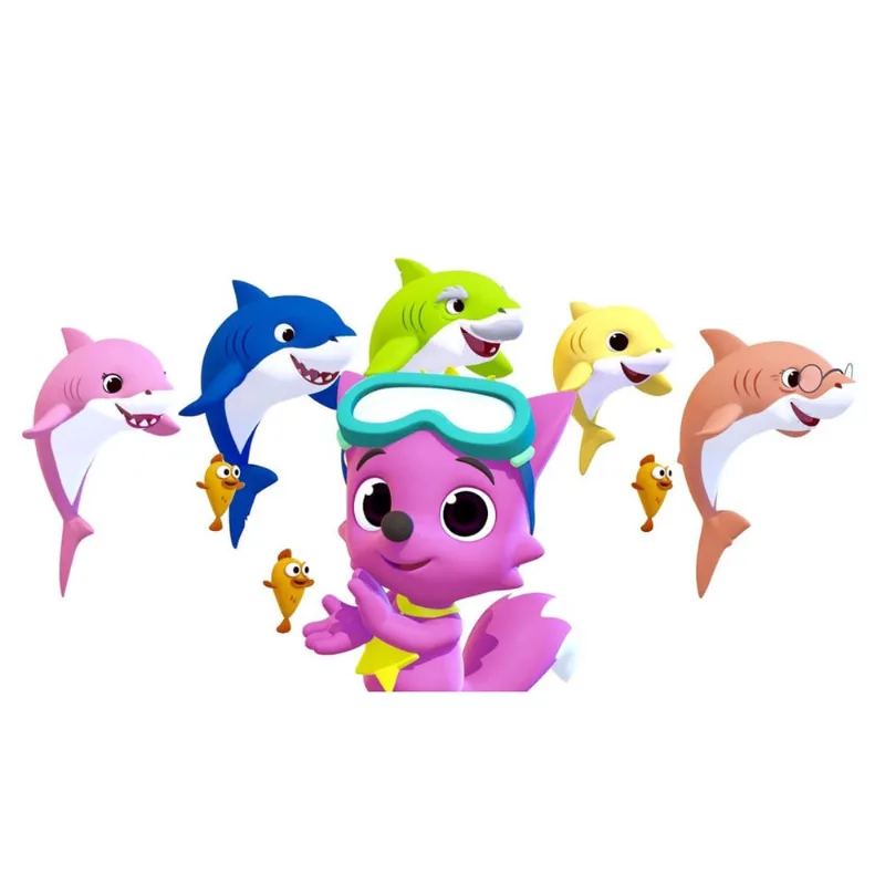 Painel Festa Baby Shark tamanho 100cmx60cm mod81