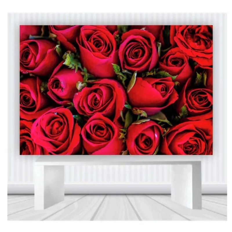 Painel de Festa Rosas tamanho 100cmx65cm F70