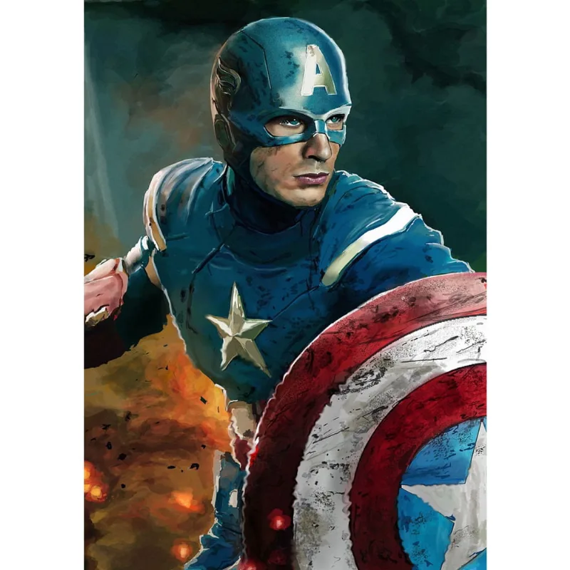 Painel de Festa Capitão América tamanho 100cmx65cm F7