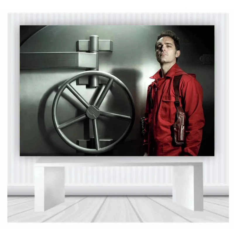 Painel de Festa La casa de papel tamanho 100cmx65cm p14