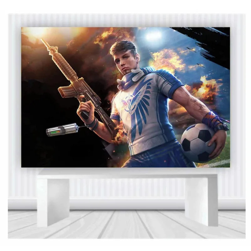 Painel de Festa Freefire tamanho 100cmx65cm p16