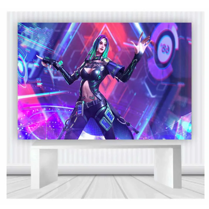 Painel de Festa Freefire tamanho 100cmx65cm p26