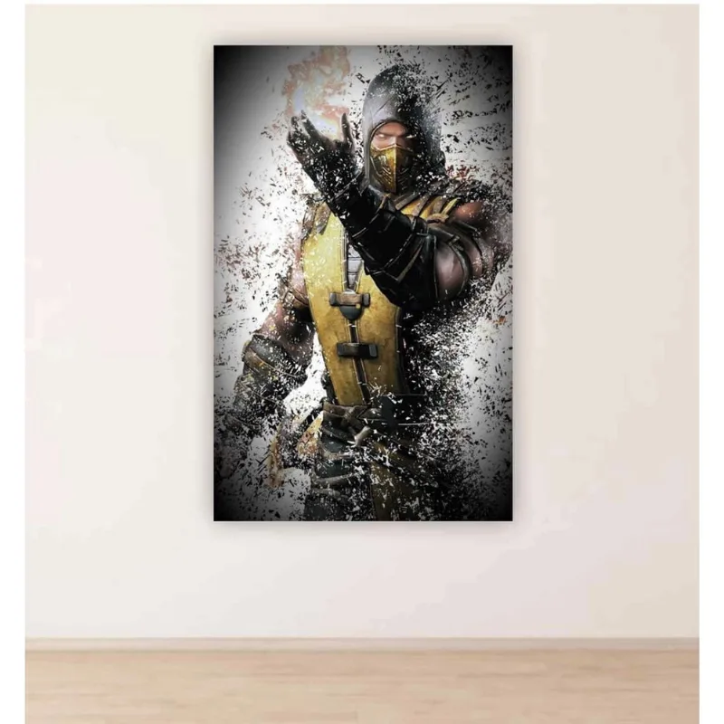 Painel de Festa Mortal Kombat tamanho 100cmx65cm mod01