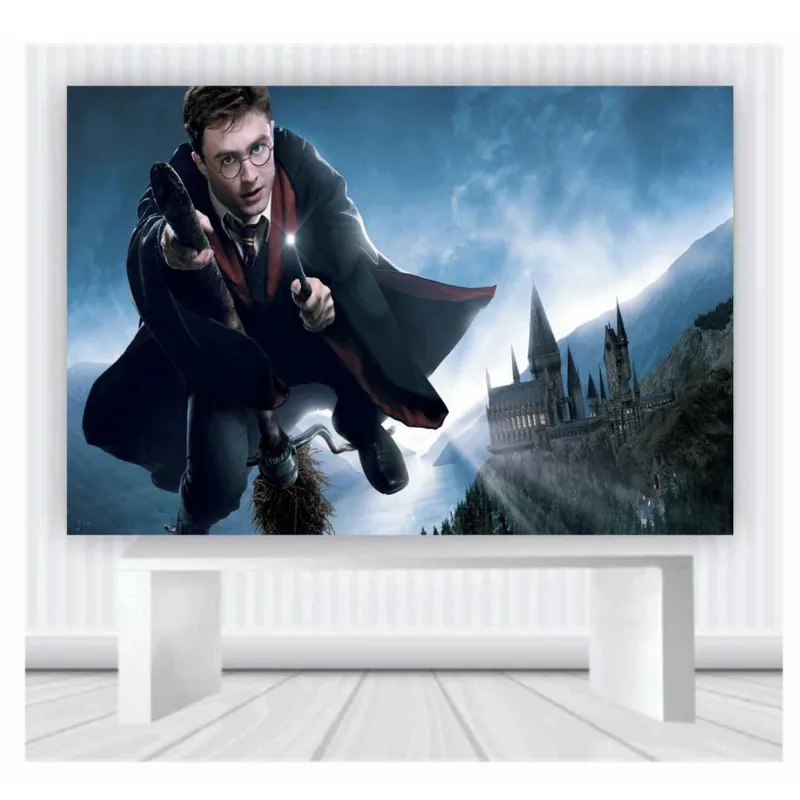 Painel de Festa Harry Potter tamanho 100cmx65cm mod74