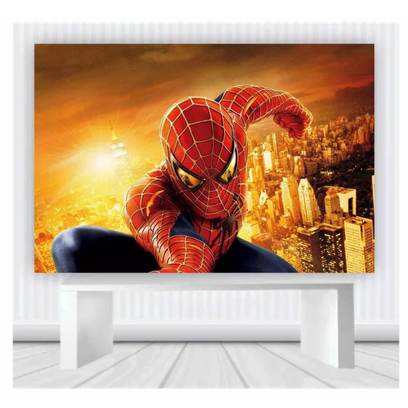 Painel de Festa Homem Aranha tamanho 100cmx65cm mod84