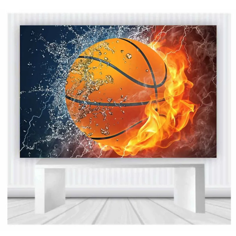 Painel de Festa Basquete nba tamanho 100cmx65cm mod87