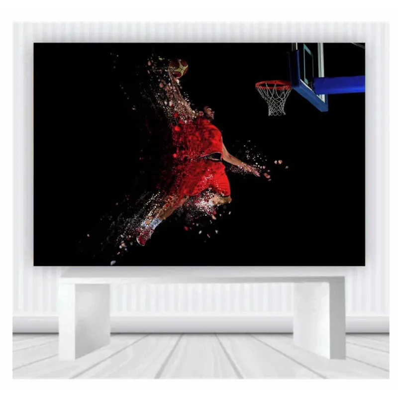 Painel de Festa Basquete nba tamanho 100cmx65cm mod88