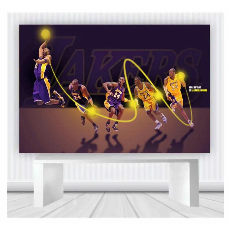 Painel de Festa Basquete nba tamanho 100cmx65cm mod 1