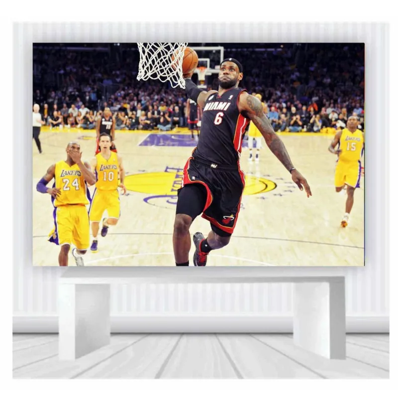 Painel de Festa Basquete nba tamanho 100cmx65cm mod 6