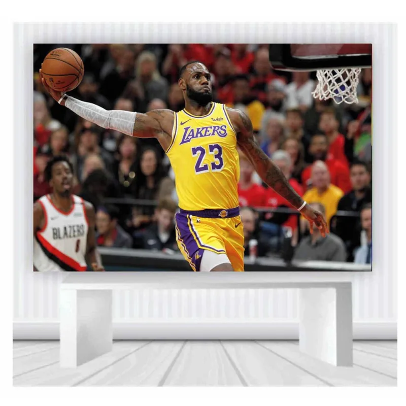 Painel de Festa Basquete nba tamanho 100cmx65cm mod 7
