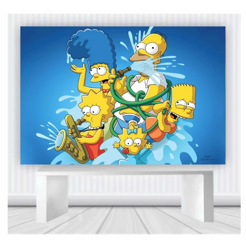 Painel de Festa Os Simpsons tamanho 100cmx65cm mod 19