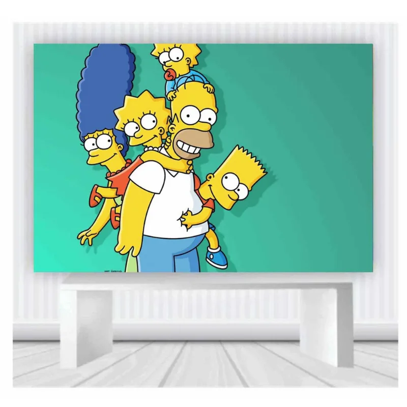 Painel de Festa Os Simpsons tamanho 100cmx65cm mod 21