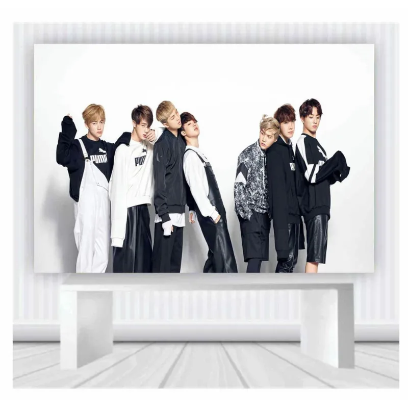 Painel de Festa bts tamanho 100cmx65cm mod 24