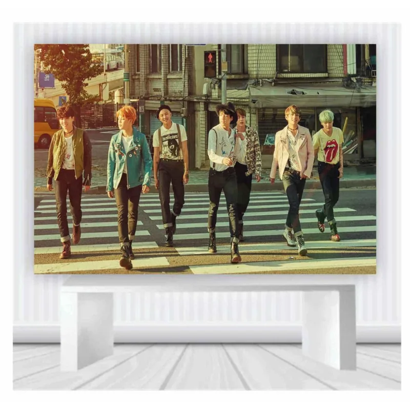 Painel de Festa bts tamanho 100cmx65cm mod 25