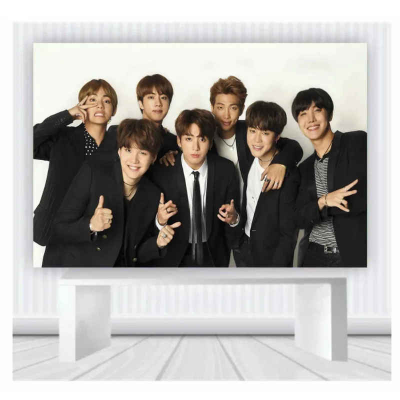 Painel de Festa bts tamanho 100cmx65cm mod 26