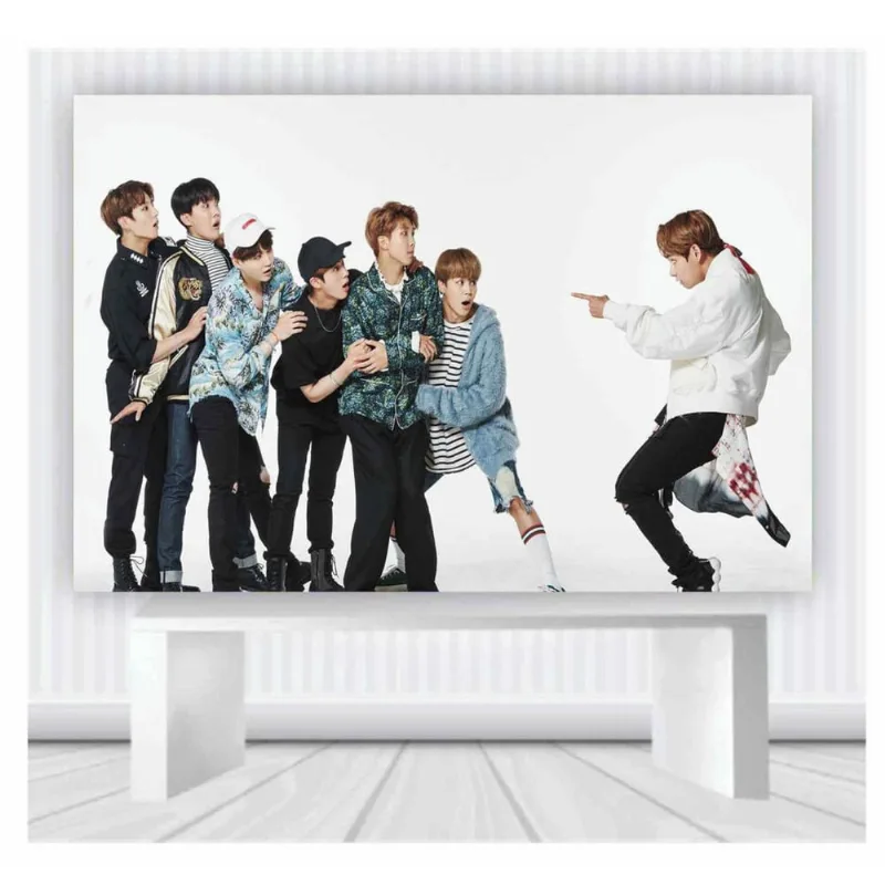 Painel de Festa bts tamanho 100cmx65cm mod 27