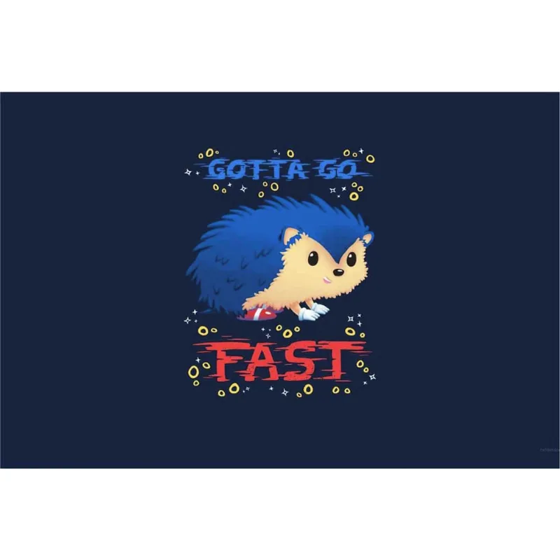 Painel de Festa Sonic tamanho 100cmx65cm mod 32