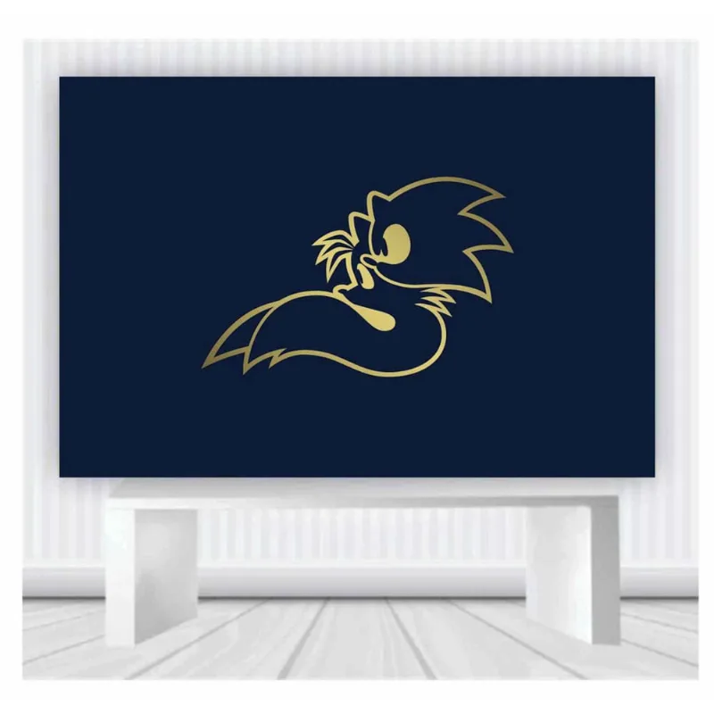Painel de Festa Sonic tamanho 100cmx65cm mod 36