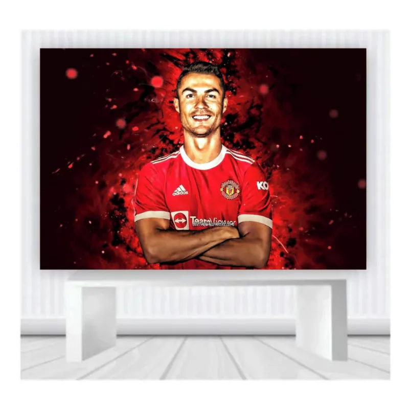 Painel de Festa CR7 02 tamanho 100cmx65cm