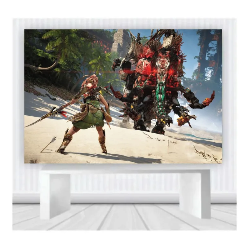 Painel de Festa Horizon Zero Dawn 11 tam 100cmx65cm