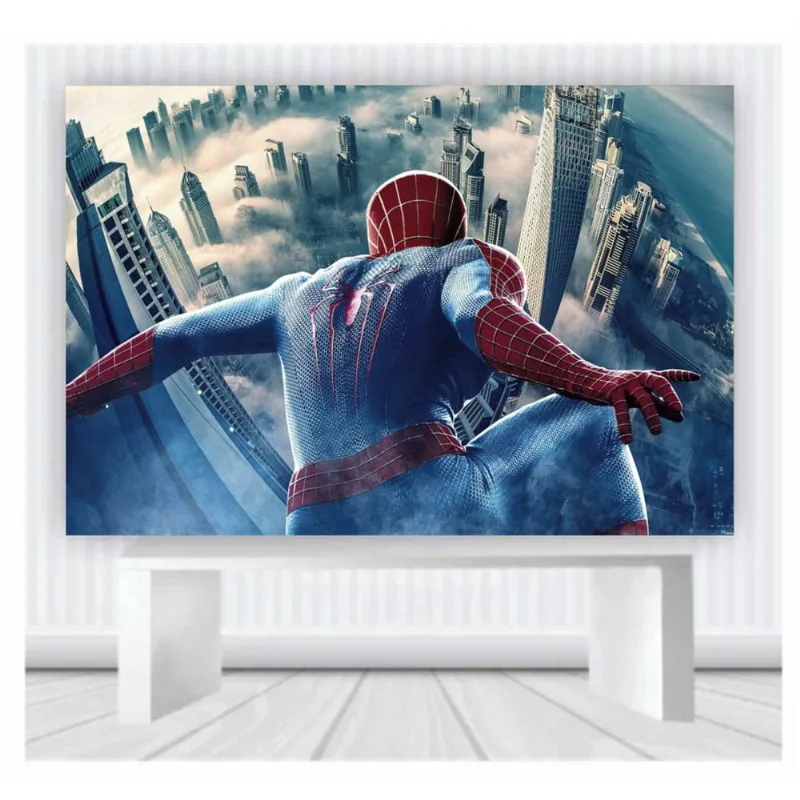 Painel de Festa Heróis 83 tamanho 100cmx65cm