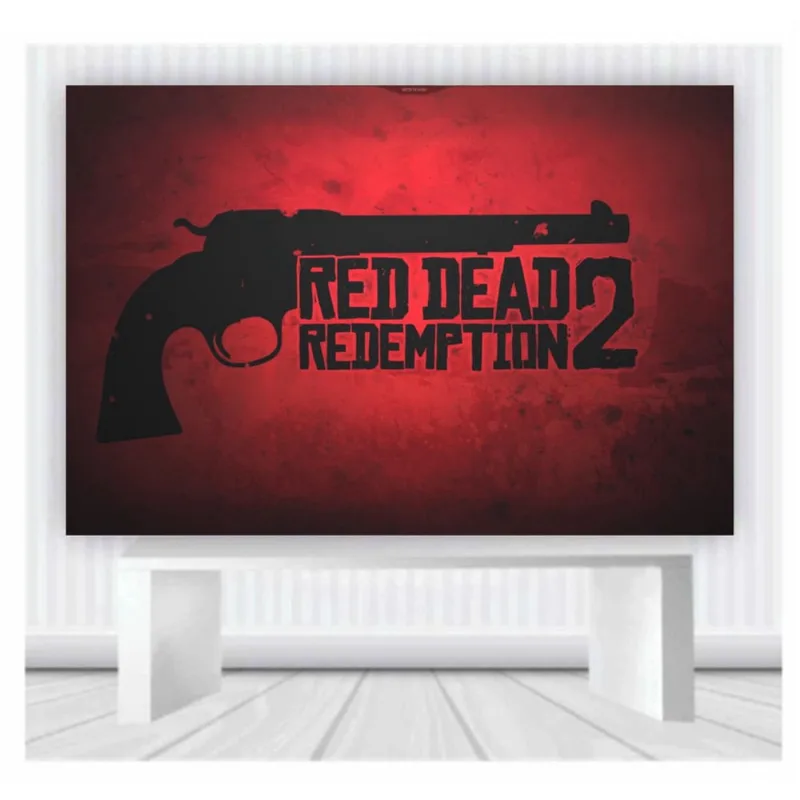 Painel de Festa Game Red Dead 02 tamanho 100cmx65cm