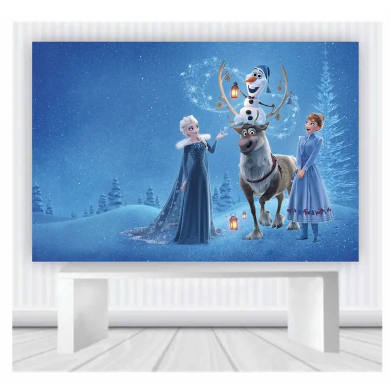 Painel de Festa Infantil Frozen13 Tamanho 100cmx65cm