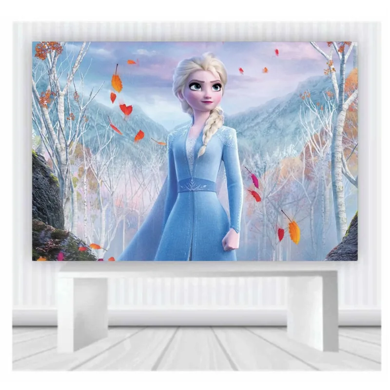 Painel de Festa Infantil Frozen 1 Tamanho 1mx2m