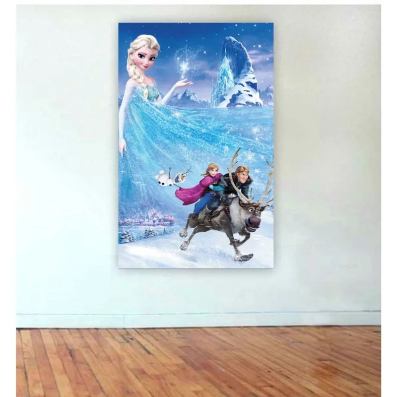 Painel de Festa Infantil Frozen 5 Tamanho 1mx2m