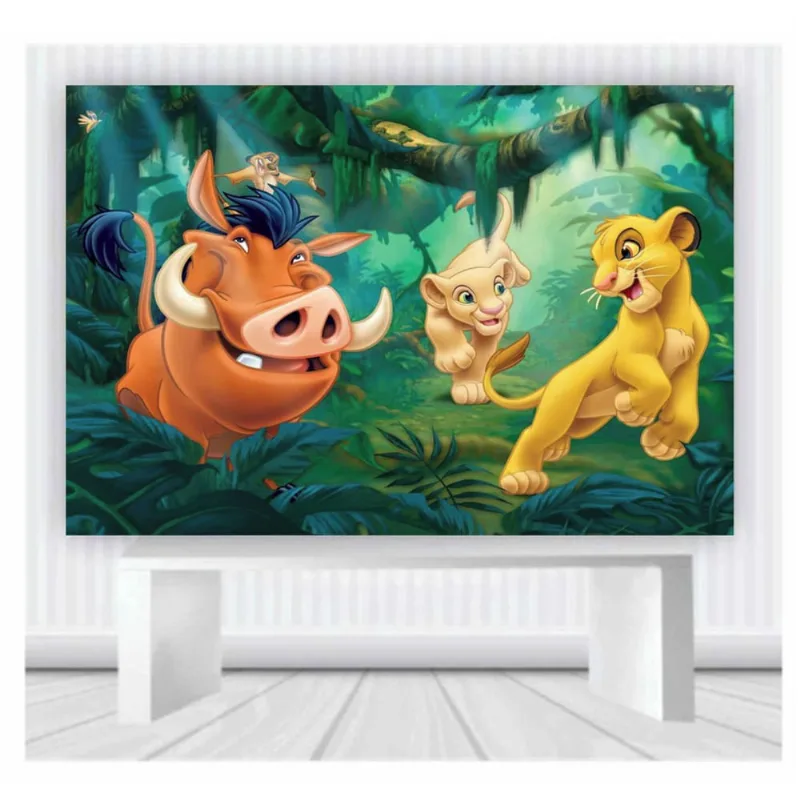 Painel de Festa Infantil Rei Leão1 tamanho 2mx1m