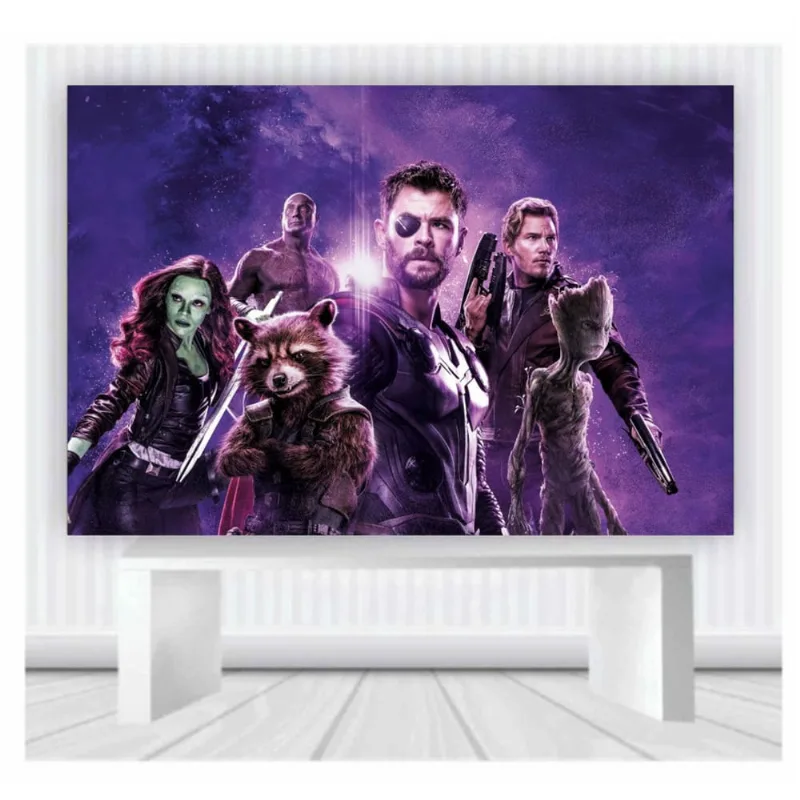 Painel de Festa Heróis Vingadores 61 tamanho 2mx1m