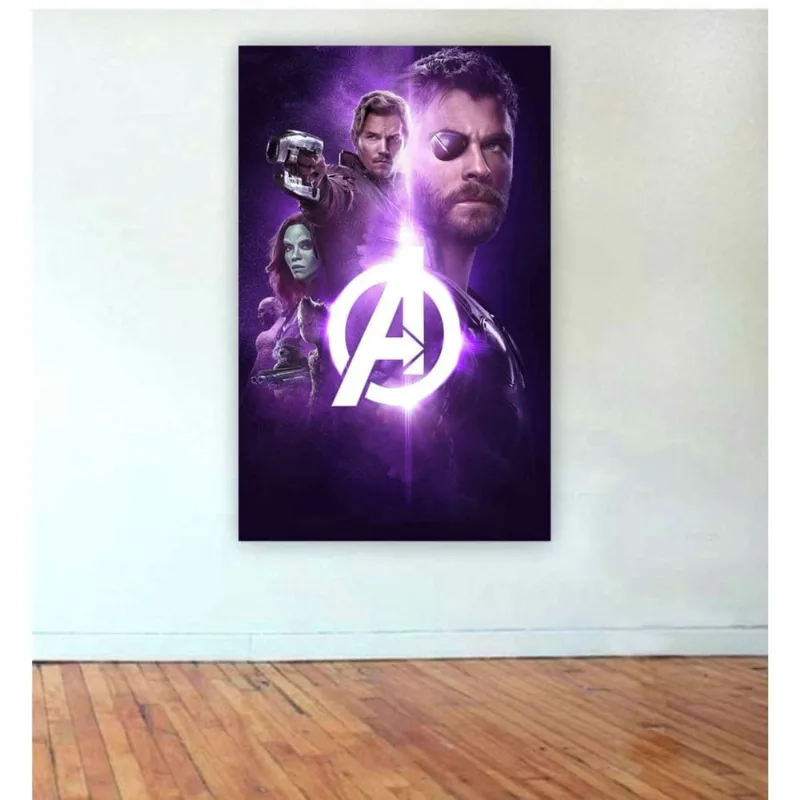 Painel de Festa Heróis Vingadores 66 tamanho 1,5mx1m