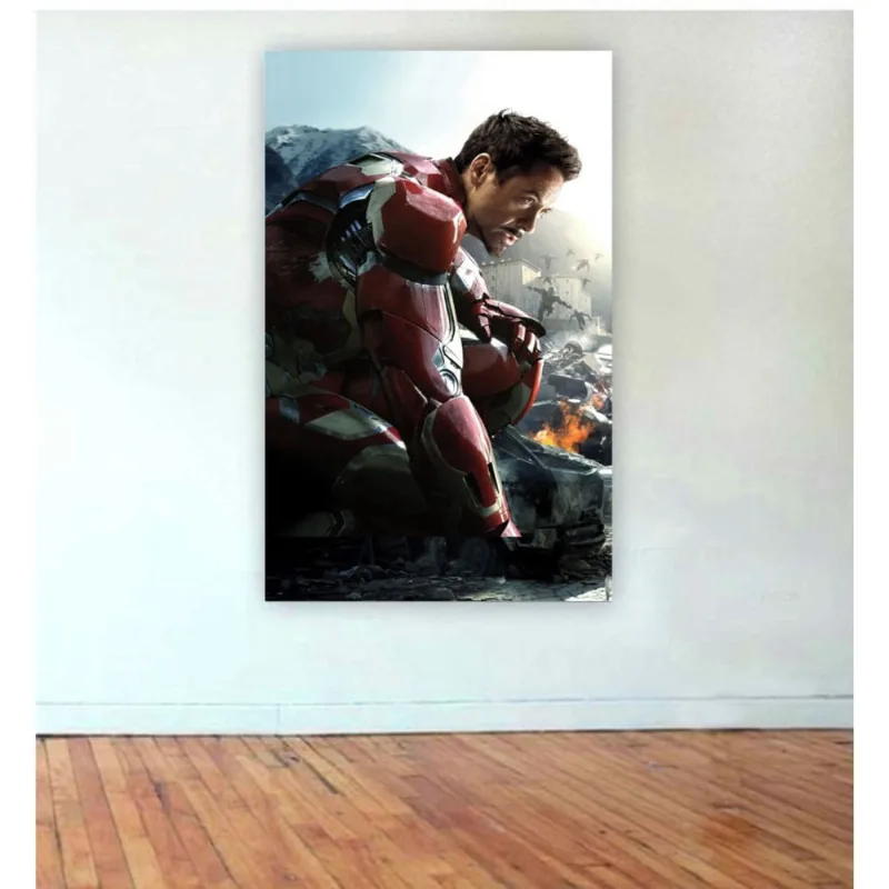 Painel de Festa Heróis Homem de Ferro tamanho 1,5mx1m