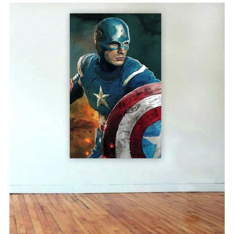 Painel de Festa Heróis Capitão América 4 tam 1,5mx1m