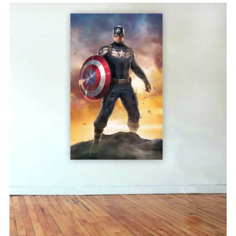 Painel de Festa Heróis Capitão América 5 tam 1,5mx1m