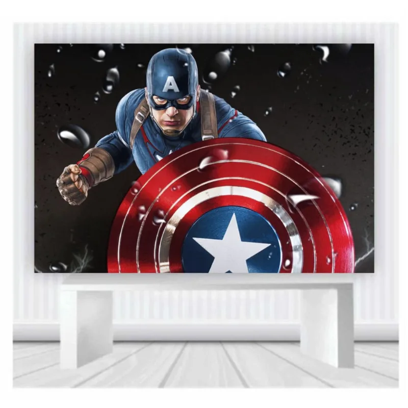 Painel de Festa Heróis Capitão América 7 tam 2mx1m