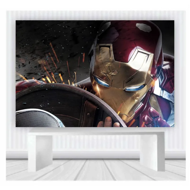 Painel de Festa Heróis Homem de Ferro tam 2mx1m