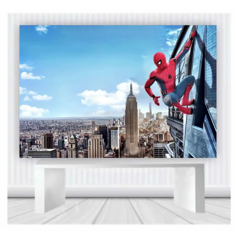 Painel de Festa Heróis Homem Aranha 4 tamanho 2mx1m