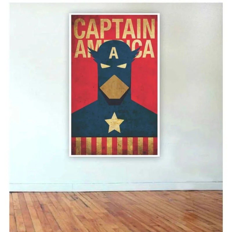Painel de Festa Heróis Capitão América 9 tamanho 1,5mx1m