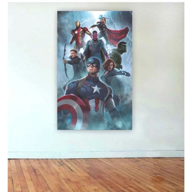 Painel de Festa Heróis Vingadores 32 tamanho 1,5mx1m