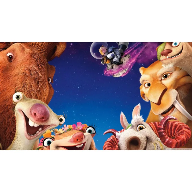 Painel Festa Infantil A Era Do Gelo Mod25 tam2mx1m